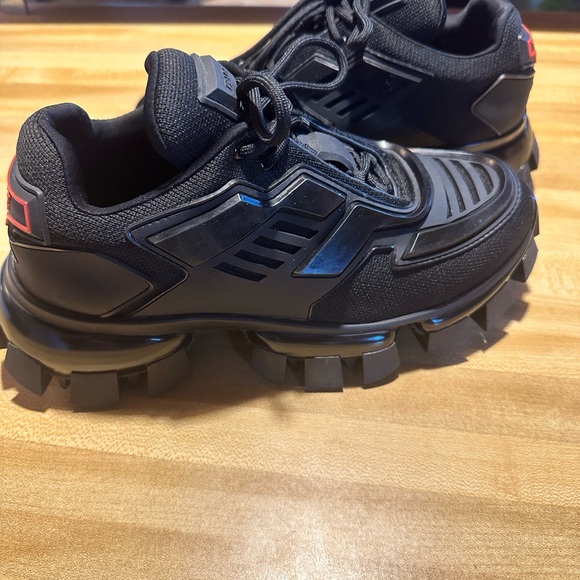 Prada Cloudbust Thunder Technical Fabric sneakers Black Size 40 Women size 10 US - Picture 3 of 15